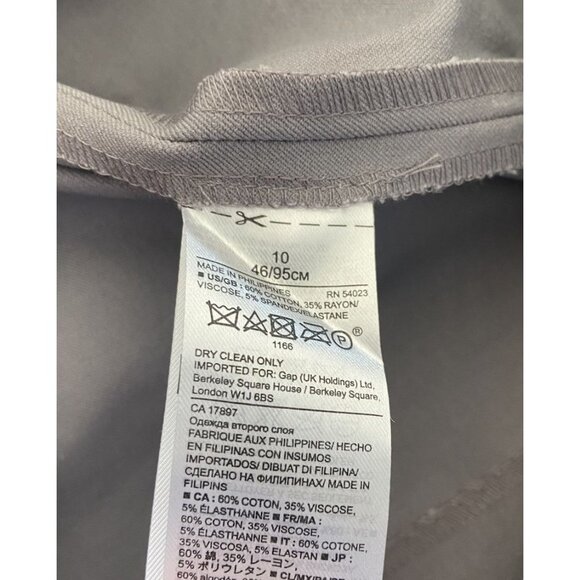 NWT Banana Republic Sheath Dress Career Stretch Gray Size 10 New - Picture 4 of 4